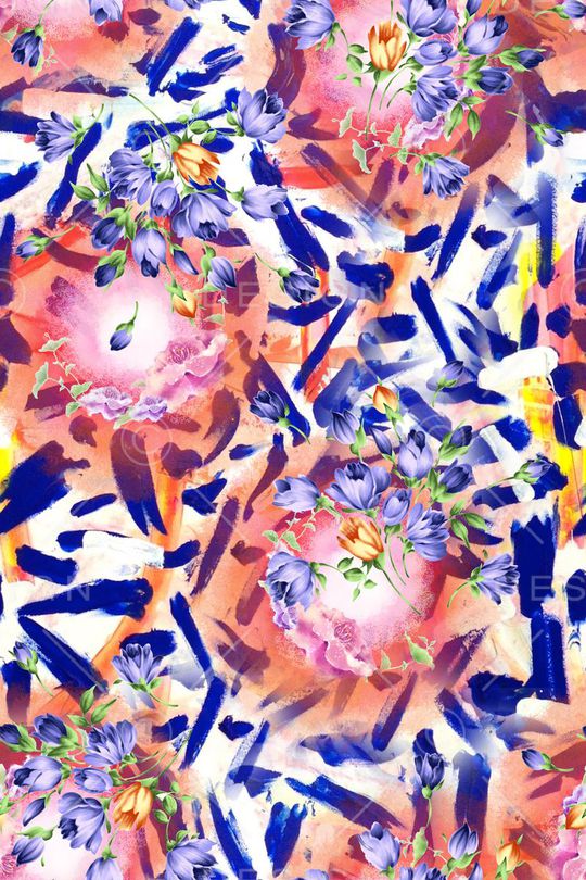 手绘印花华亿平台图片