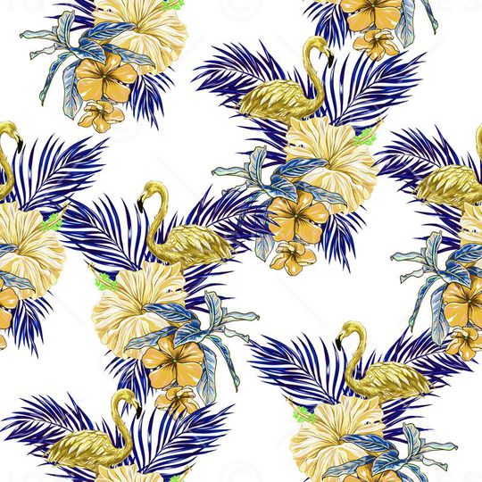 棕榈叶印花华亿平台图片