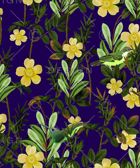 植物印花华亿平台图片