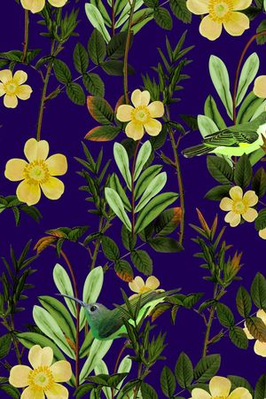 植物印花华亿平台图片