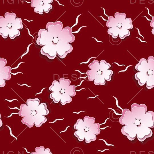 花朵印花华亿平台图片