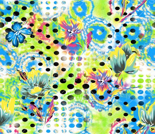 花朵印花华亿平台图片