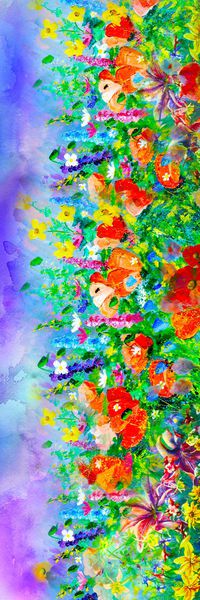 艺术风格丝巾印花华亿平台图片