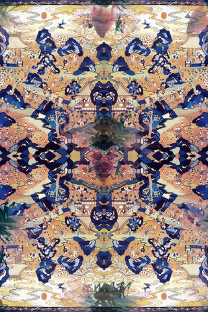 复古、手绘、荷叶印花华亿平台图片