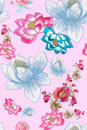 刺绣印花华亿平台图片