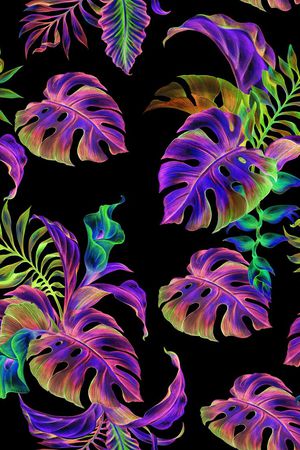 棕榈叶印花华亿平台图片