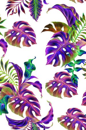 棕榈叶印花华亿平台图片