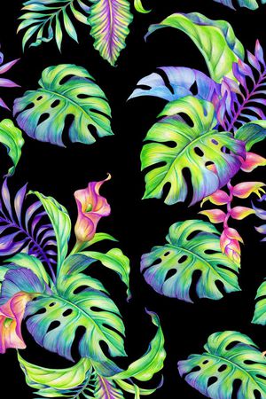 棕榈叶印花华亿平台图片