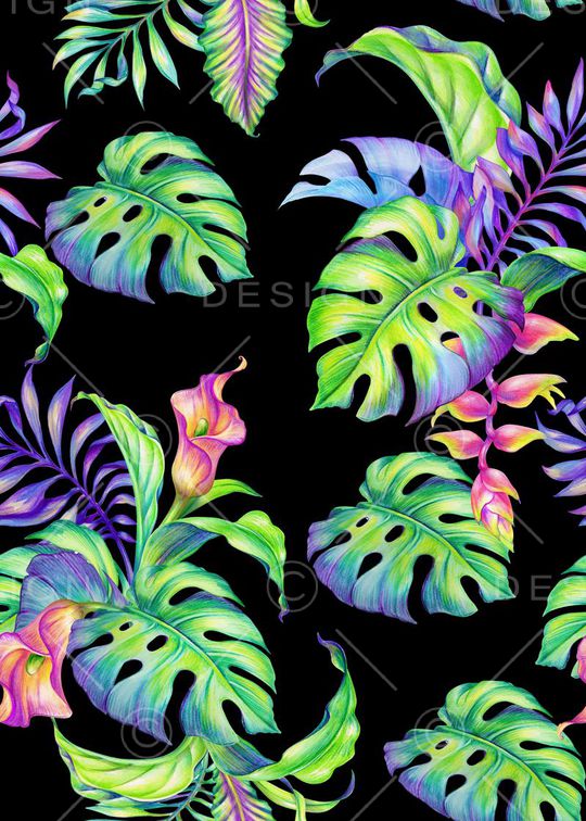 棕榈叶印花华亿平台图片