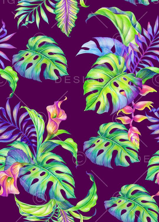 棕榈叶印花华亿平台图片