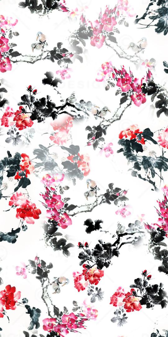 中国风印花华亿平台图片