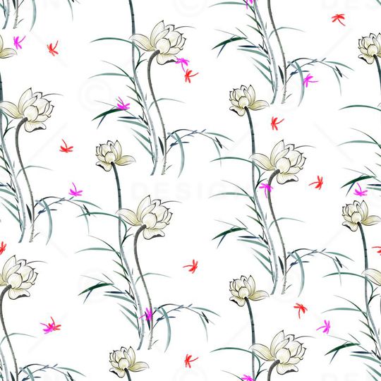 中国风印花华亿平台图片