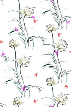 中国风印花华亿平台图片