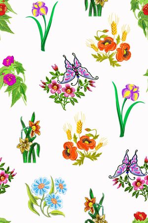 蝴蝶印花华亿平台图片