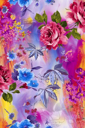 连衣裙印花华亿平台图片