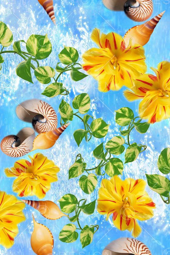 连衣裙印花华亿平台图片