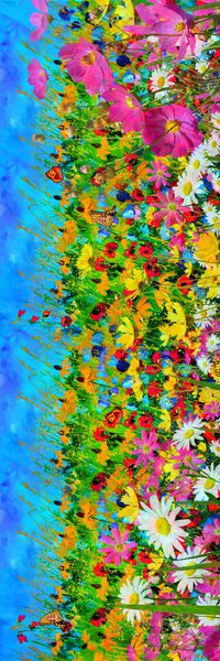 艺术风格丝巾印花华亿平台图片