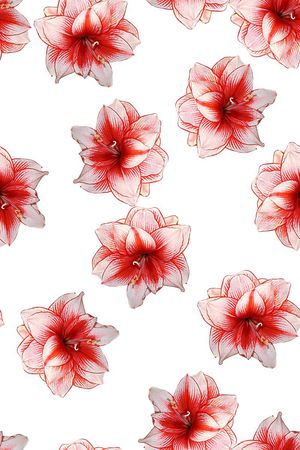 时尚抽象手绘花朵印花印花华亿平台图片