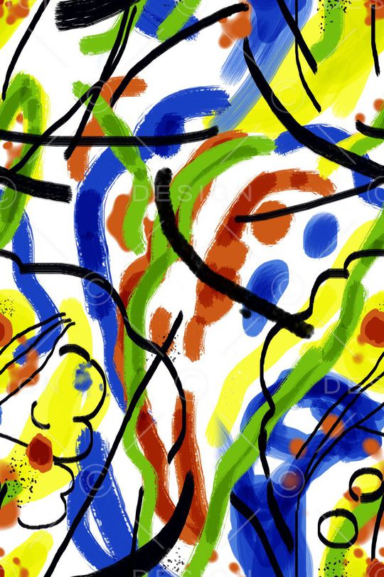 水彩纹理印花华亿平台图片