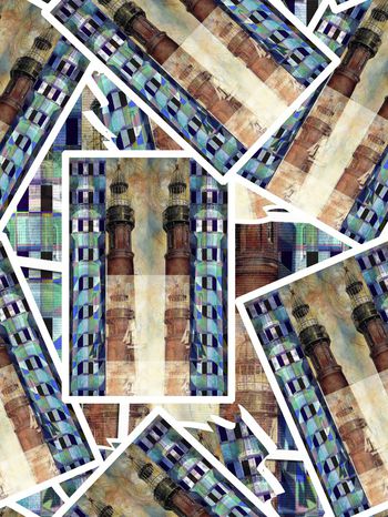 640893-格子建筑物1