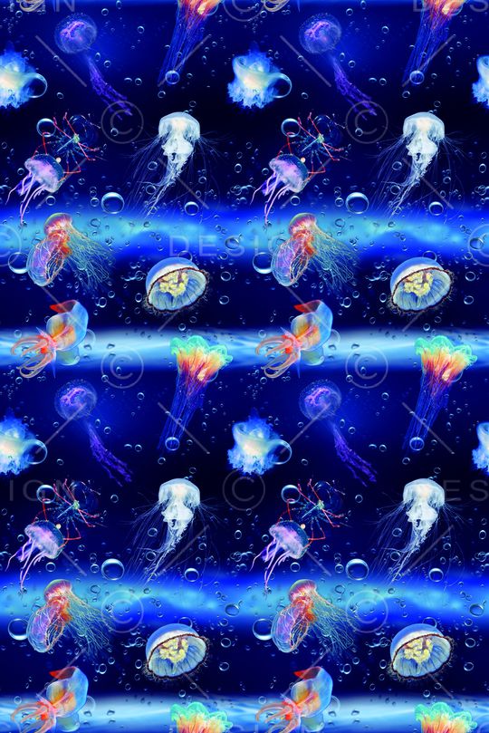 热带鱼印花华亿平台图片