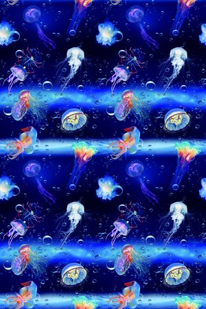 热带鱼印花华亿平台图片