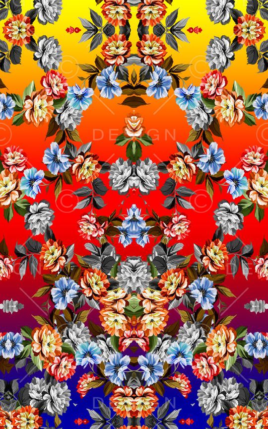 花朵印花华亿平台图片