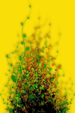 树枝印花华亿平台图片