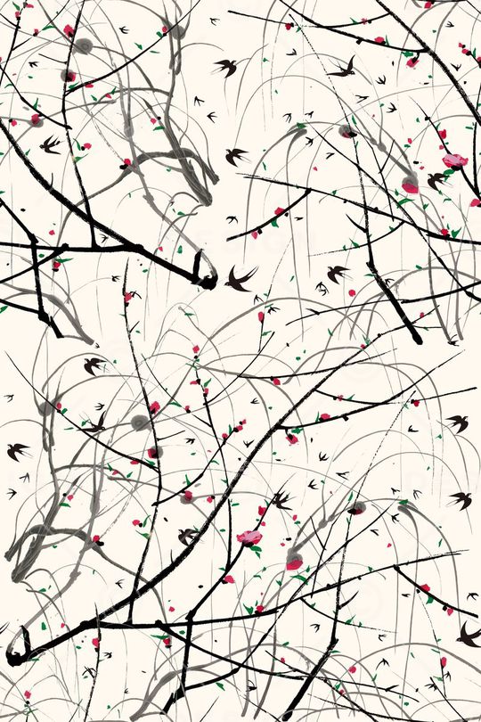 树枝印花华亿平台图片