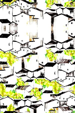 中国风印花华亿平台图片