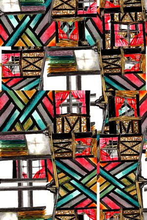 色块印花华亿平台图片