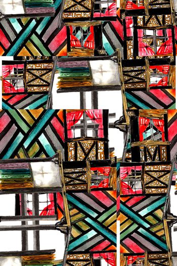 色块印花华亿平台图片