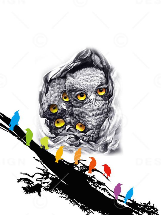 鸟印花华亿平台图片