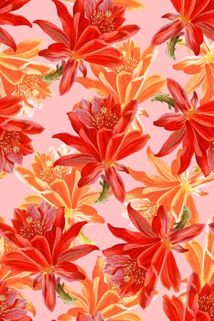 时尚大牌女装裙子花卉花朵数码印花印花华亿平台图片