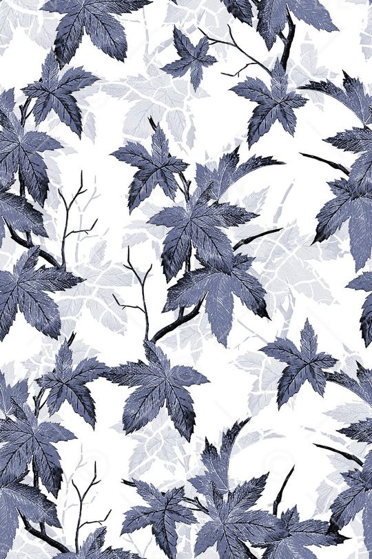 树叶印花华亿平台图片