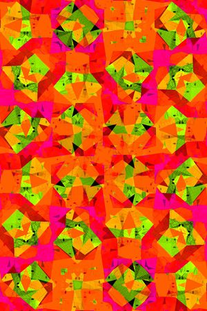 小方块印花华亿平台图片