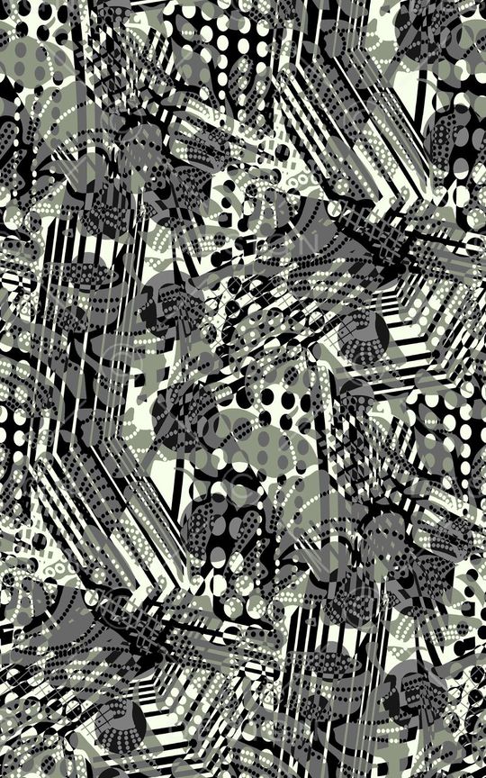 不规则几何印花华亿平台图片