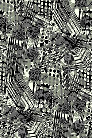 不规则几何印花华亿平台图片