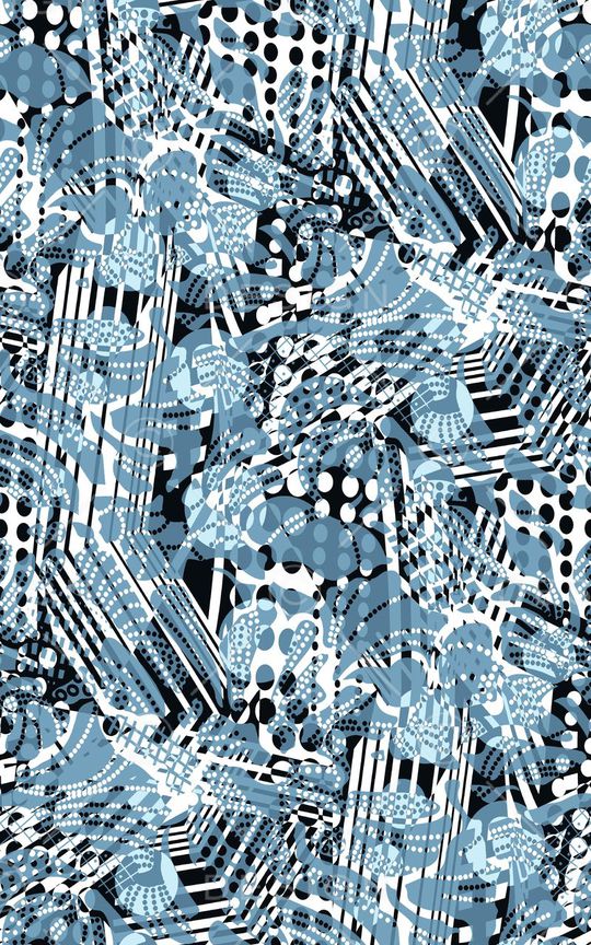 不规则几何印花华亿平台图片