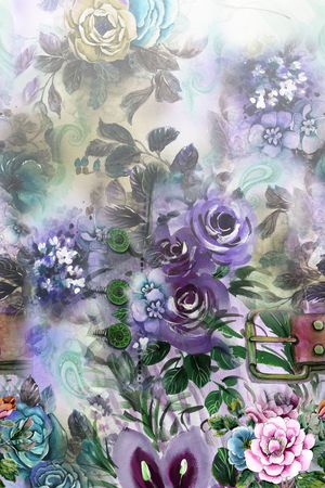 花卉印花华亿平台图片