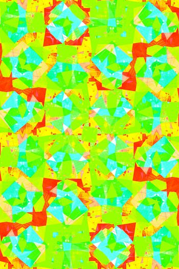 641199-撞色色块艺术