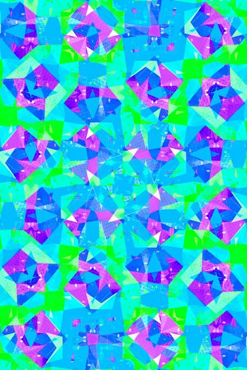 641206-撞色色块艺术