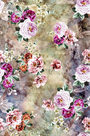 玫瑰印花华亿平台图片