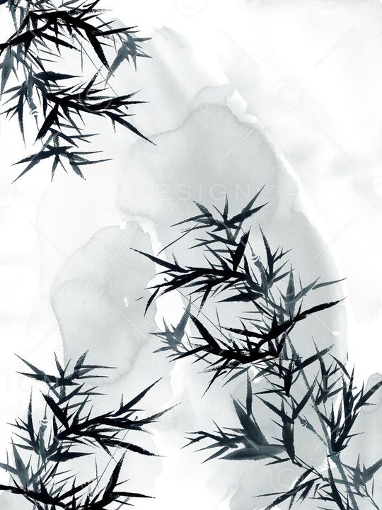 水墨印花华亿平台图片