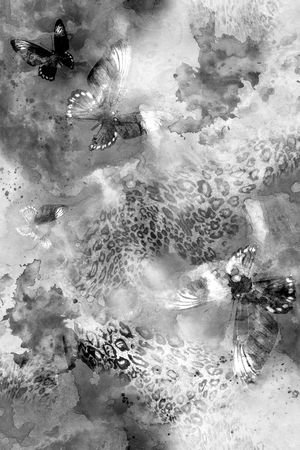 水墨印花华亿平台图片