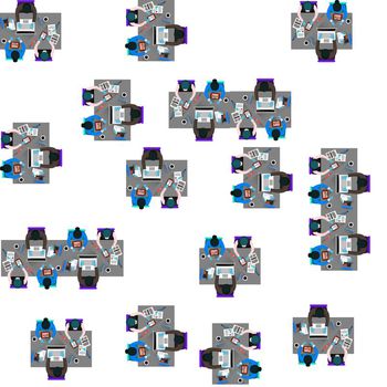 641523-办公人员蓝