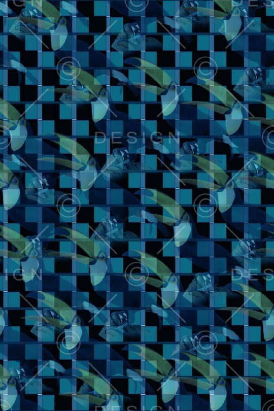 巨嘴鸟印花华亿平台图片