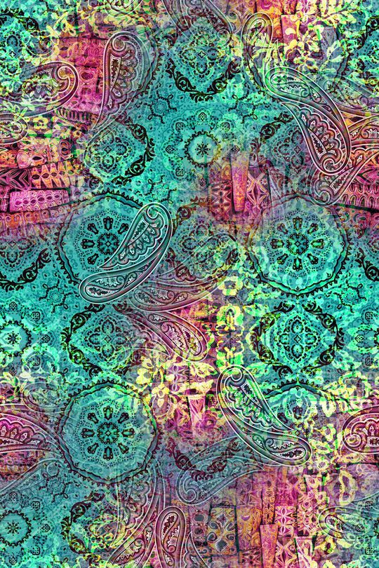 佩斯利印花华亿平台图片