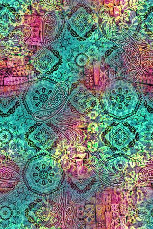 佩斯利印花华亿平台图片