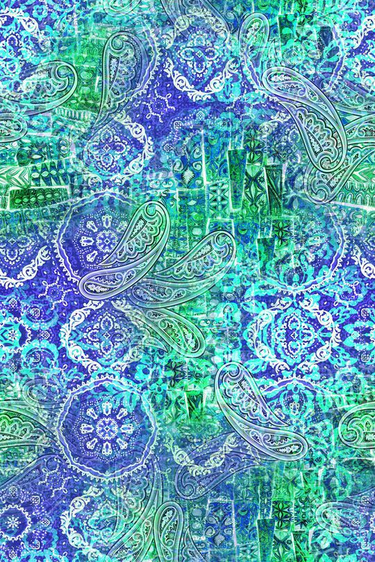 佩斯利印花华亿平台图片